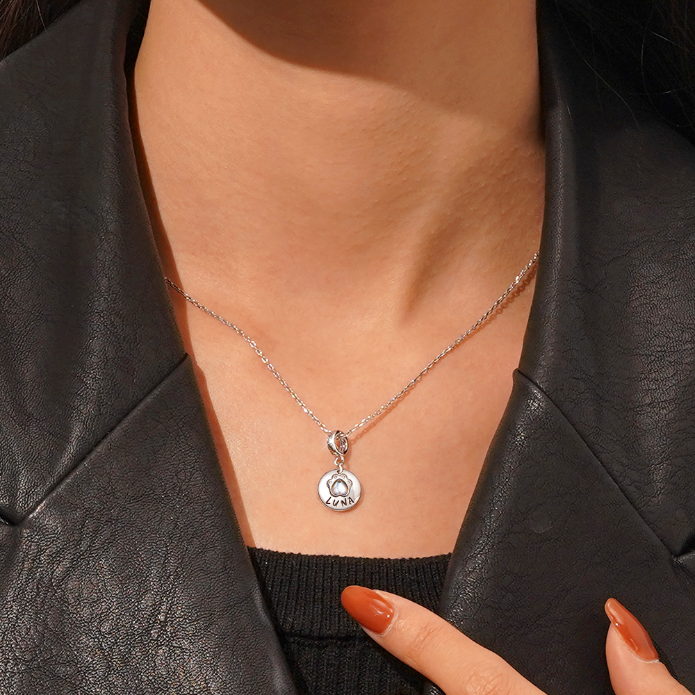 Moonstone Pet Paws Pendant image number 4