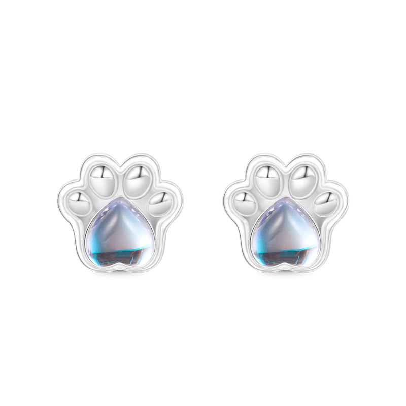 Pet Paw Stud Earrings image number 0