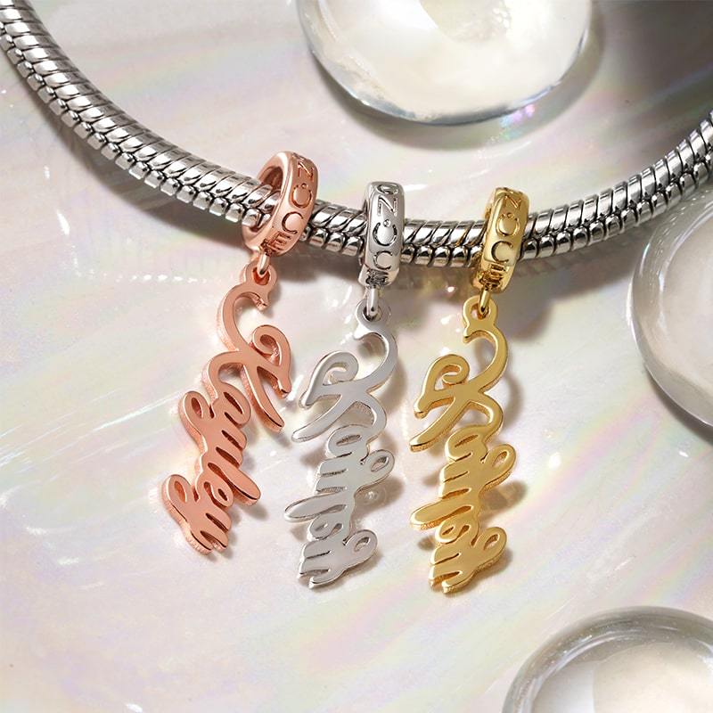 Classic Name Engravable Pendant image number 5