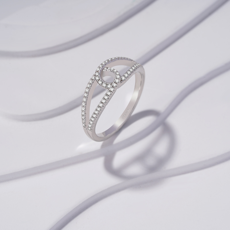 Diamond Accent Infinity Ring image number 2