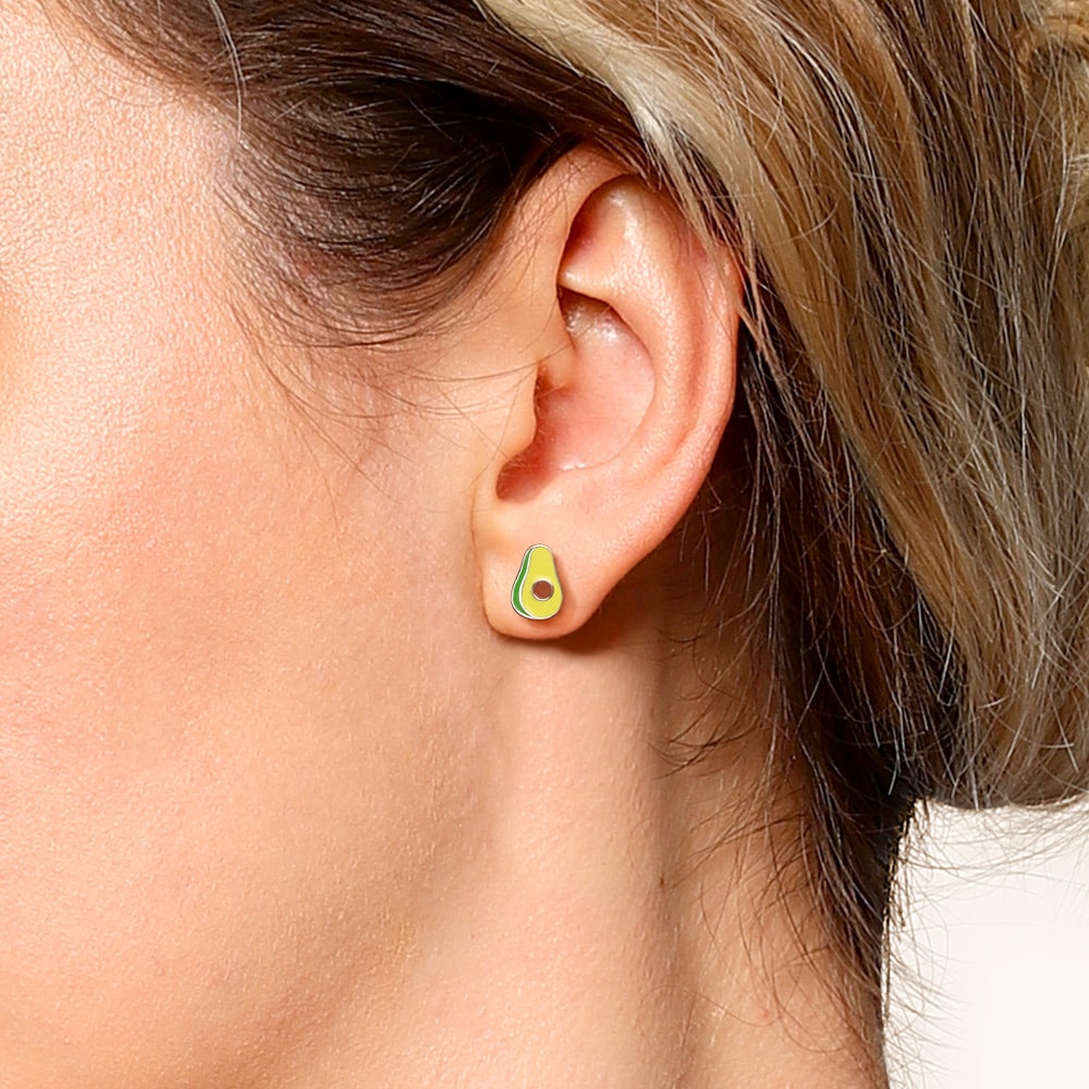 Avocado Stud Earrings image number 4