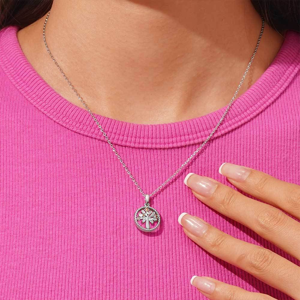 Tree of Life Birthstone Necklace image number 5