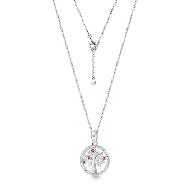 Tree of Life Birthstone Necklace image number 2
