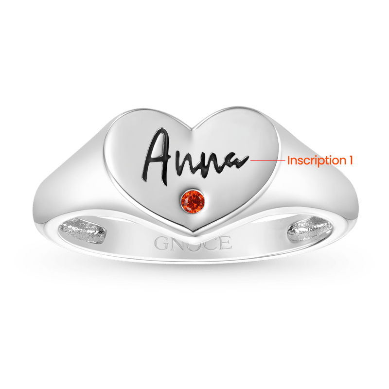 Heart Signet Ring image number 1