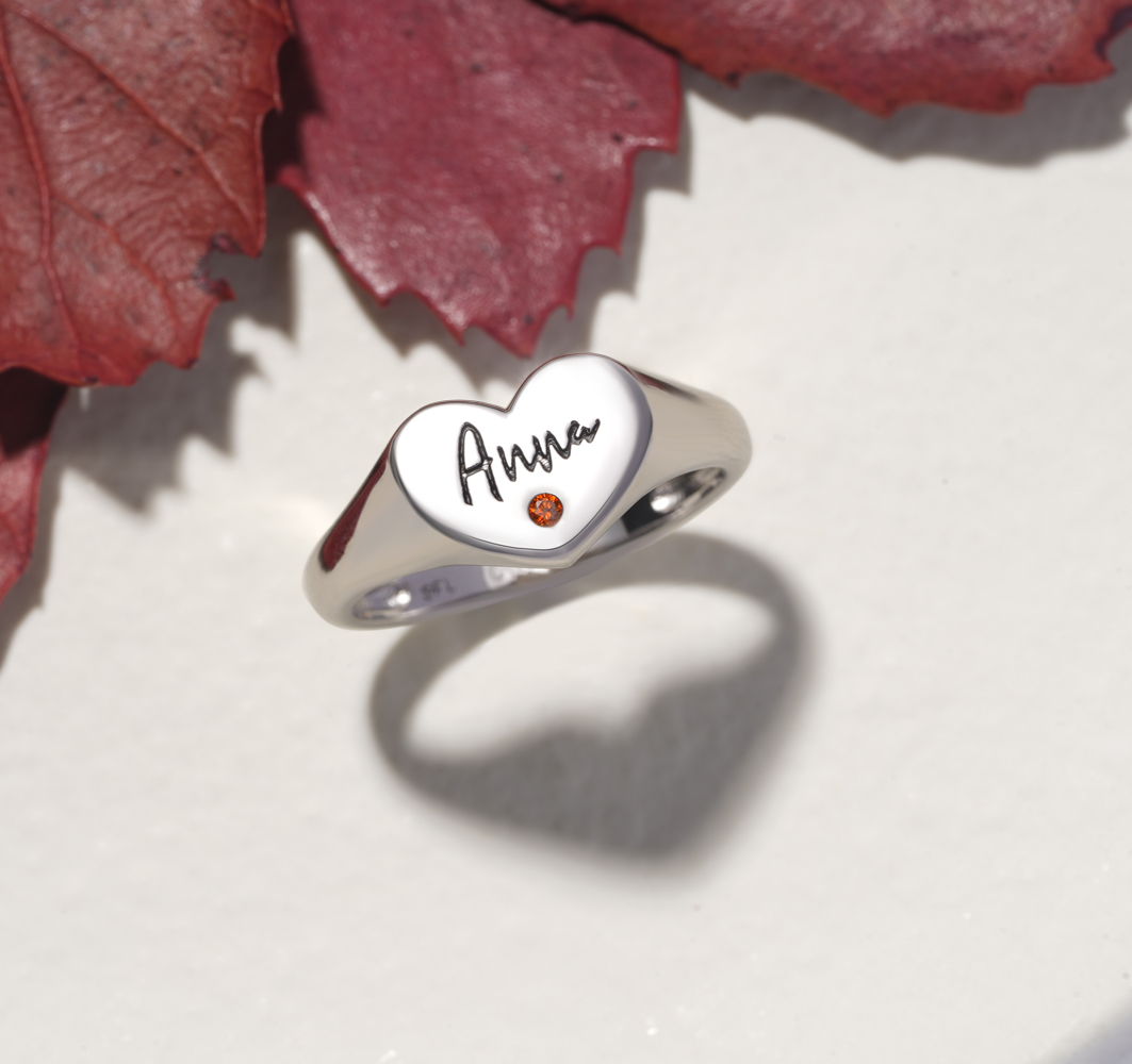 Heart Signet Ring image number 3