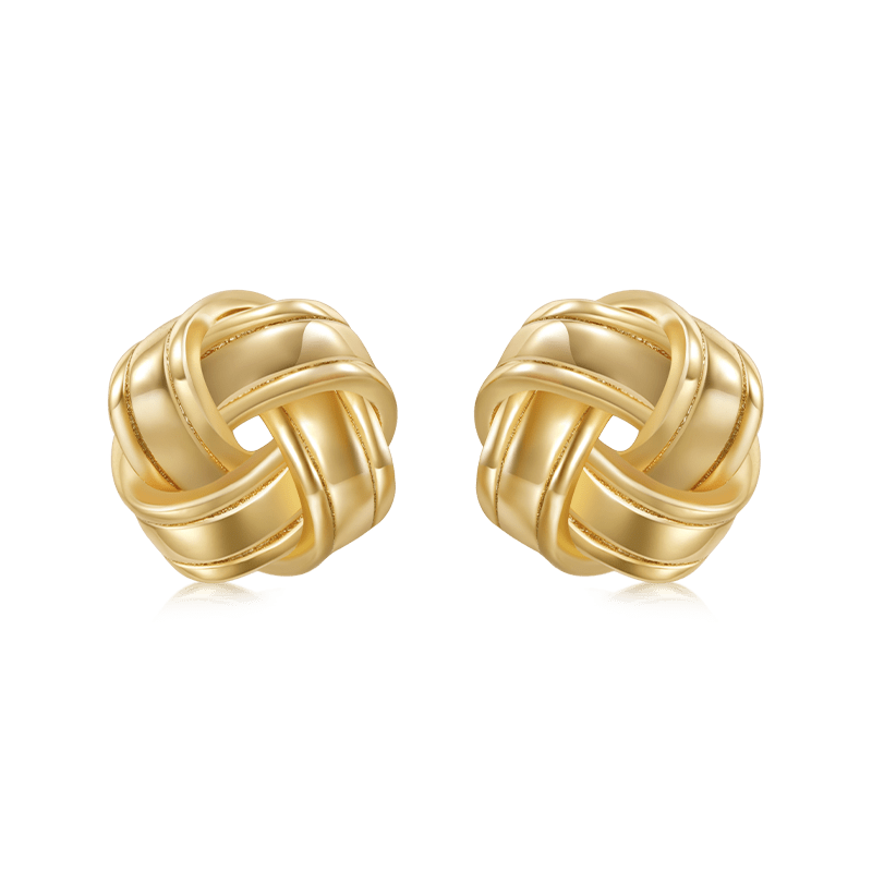 Love Knot Studs Earrings image number 0