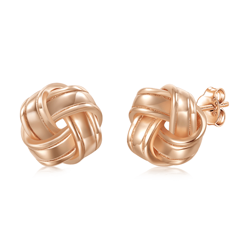 Love Knot Studs Earrings image number 2