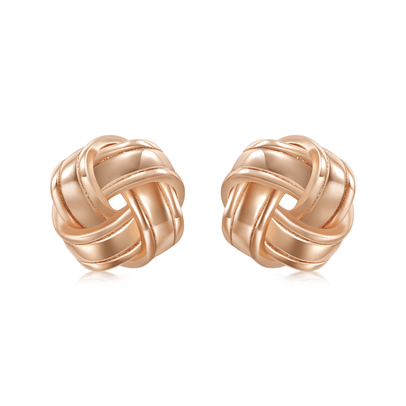 Love Knot Studs Earrings image number 0