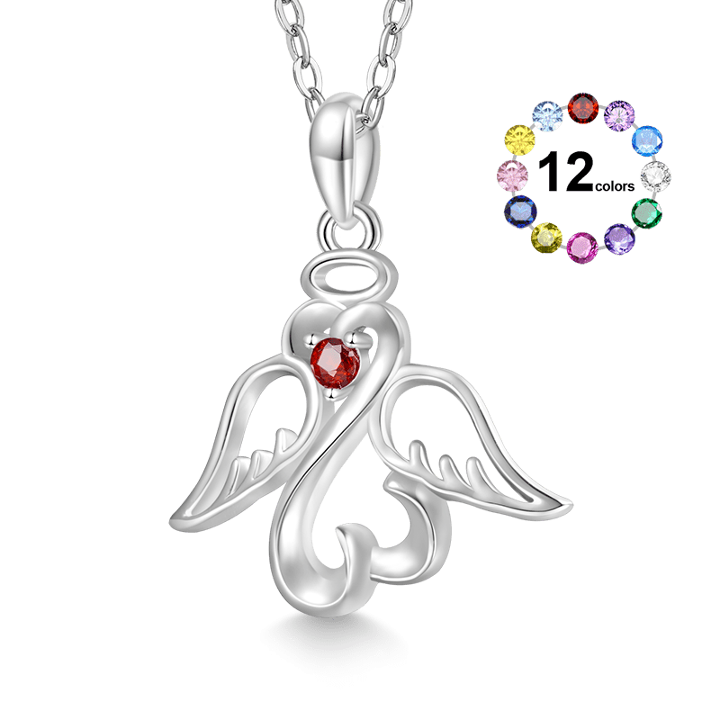 Angel Love Wings Necklace image number 0