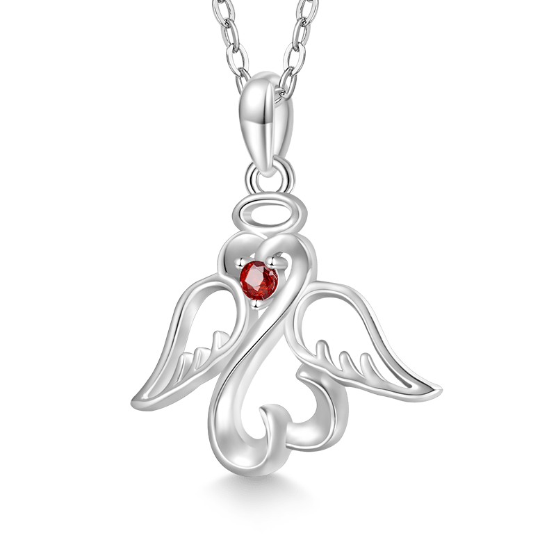 Angel Love Wings Necklace image number 1