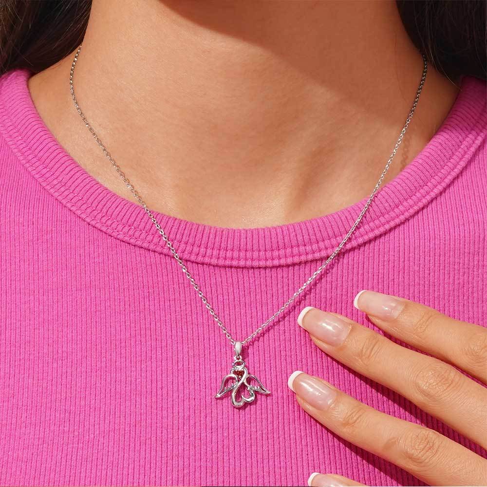Angel Love Wings Necklace image number 5