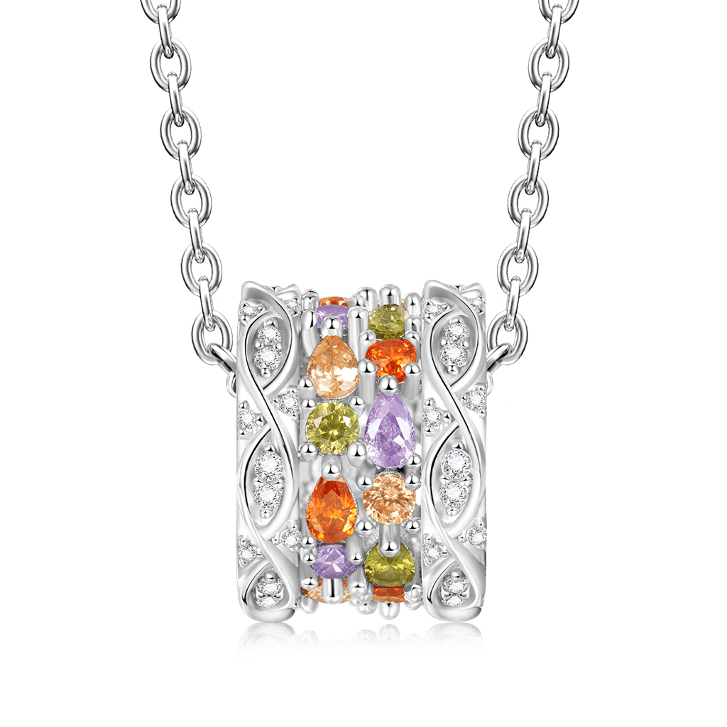 Colorful Gemstone Necklace image number 1