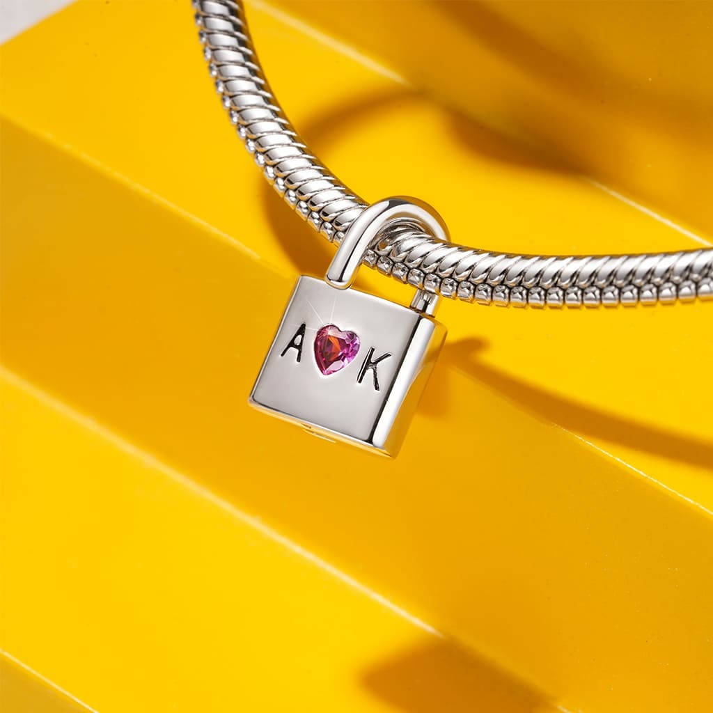 Openable Silver Lock Charm image number 3