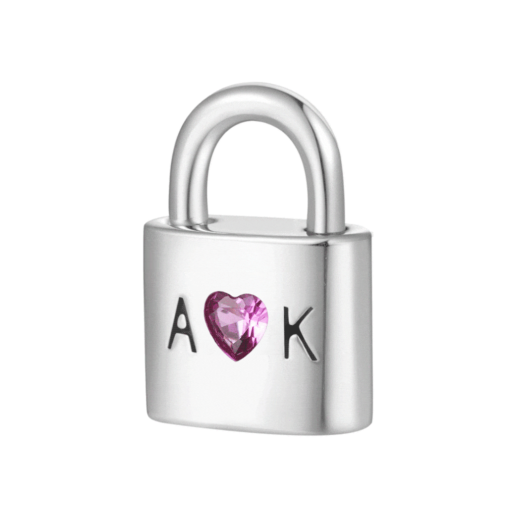 Openable Silver Lock Charm image number 0