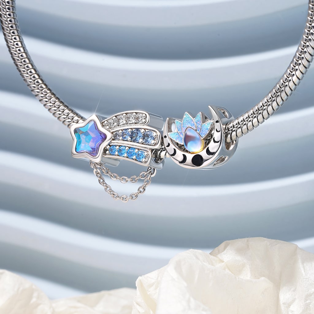 Aqua Blue Starfish Charm image number 2