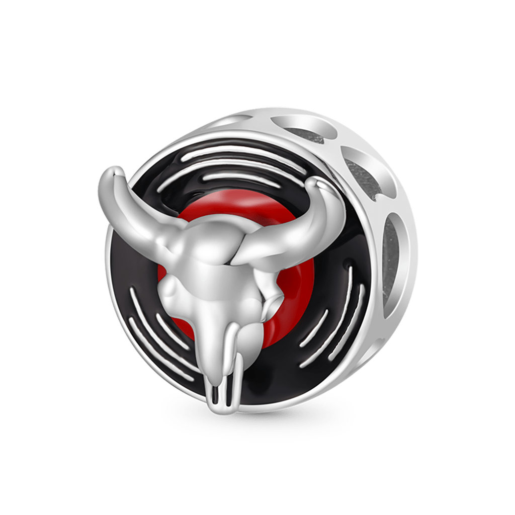 Cattle Skull Record Charm image number 0