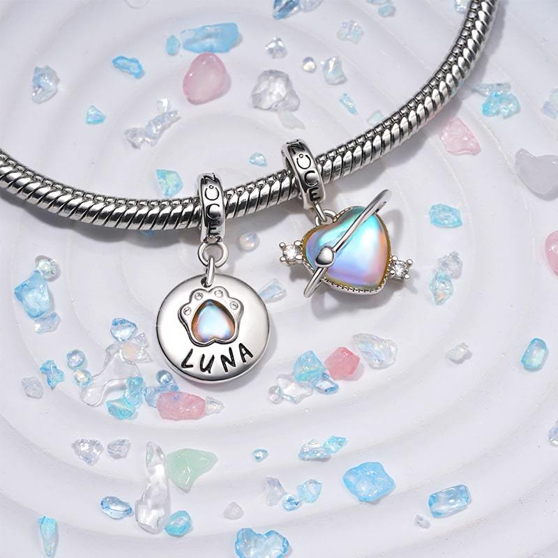 Moonstone Pet Paws Pendant image number 2