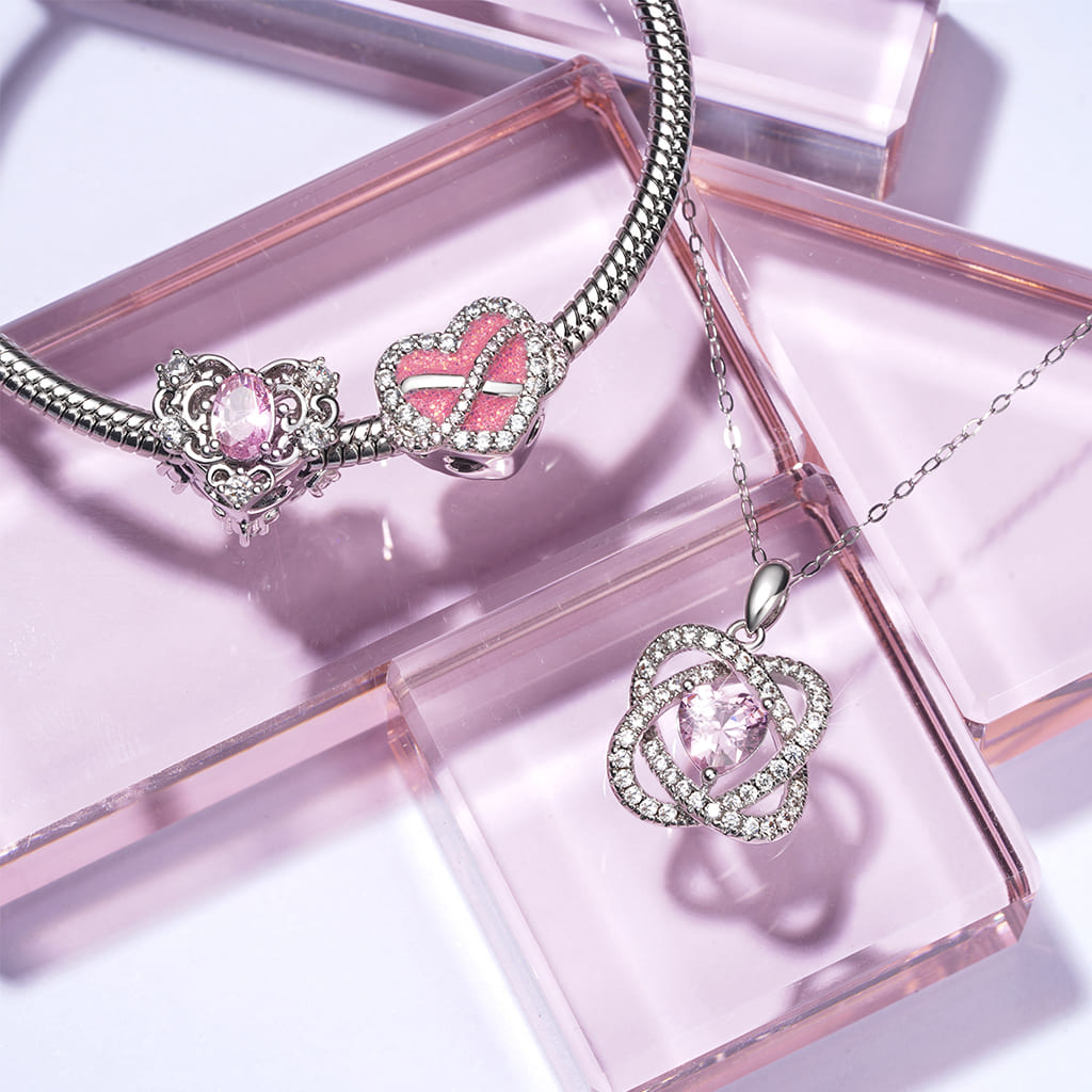 Celtic Heart Birthstone Necklace image number 2