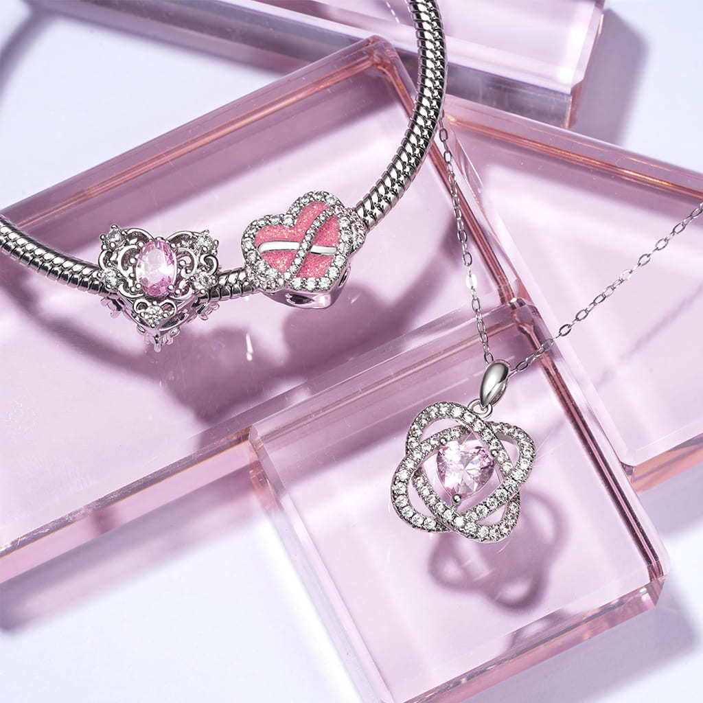 Celtic Heart Birthstone Necklace image number 2