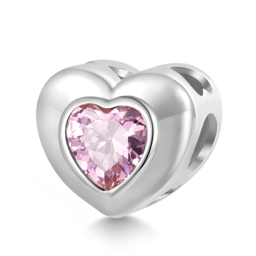 Heart Birthstone Charm image number 1
