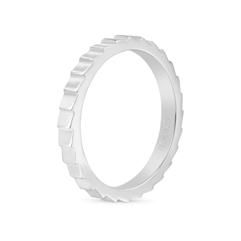 Vertical Stripe Band Ring image number 1