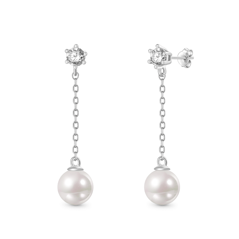 Pearl Stud Earrings image number 1