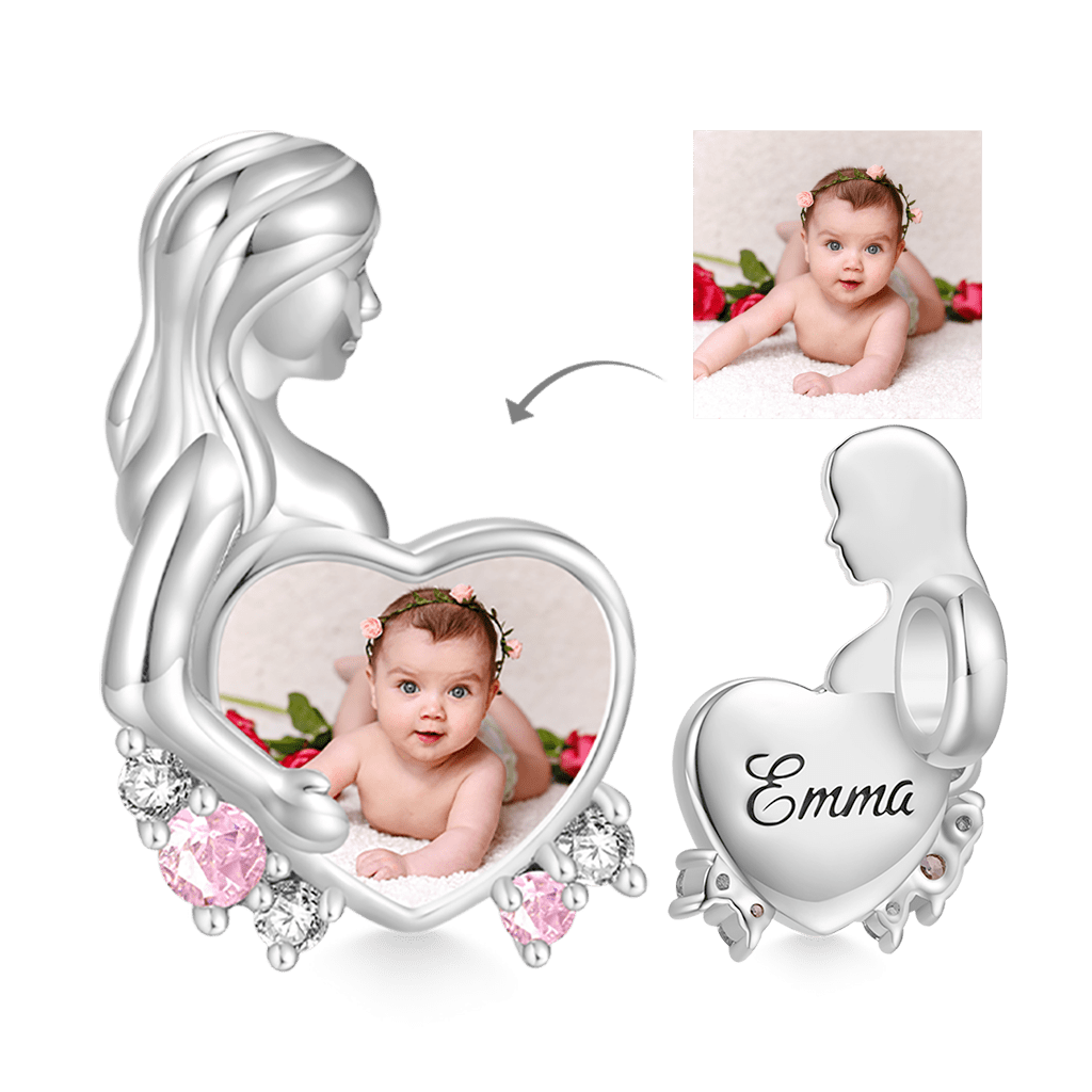 Engravable Maternity Photo Charm image number 0