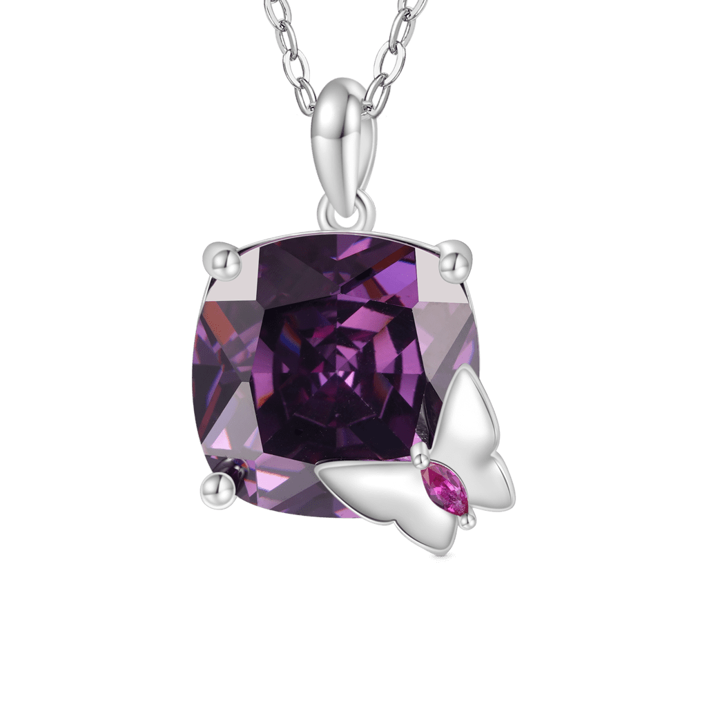Purple Sugar Cube Necklace image number 0