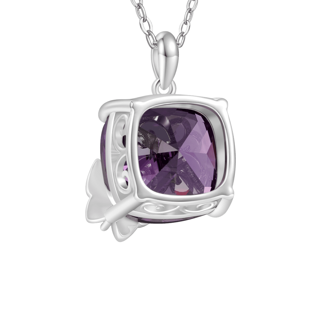 Purple Sugar Cube Necklace image number 1