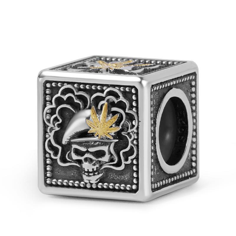 Smoking Skull & Customized Charms Bracelet image number 1