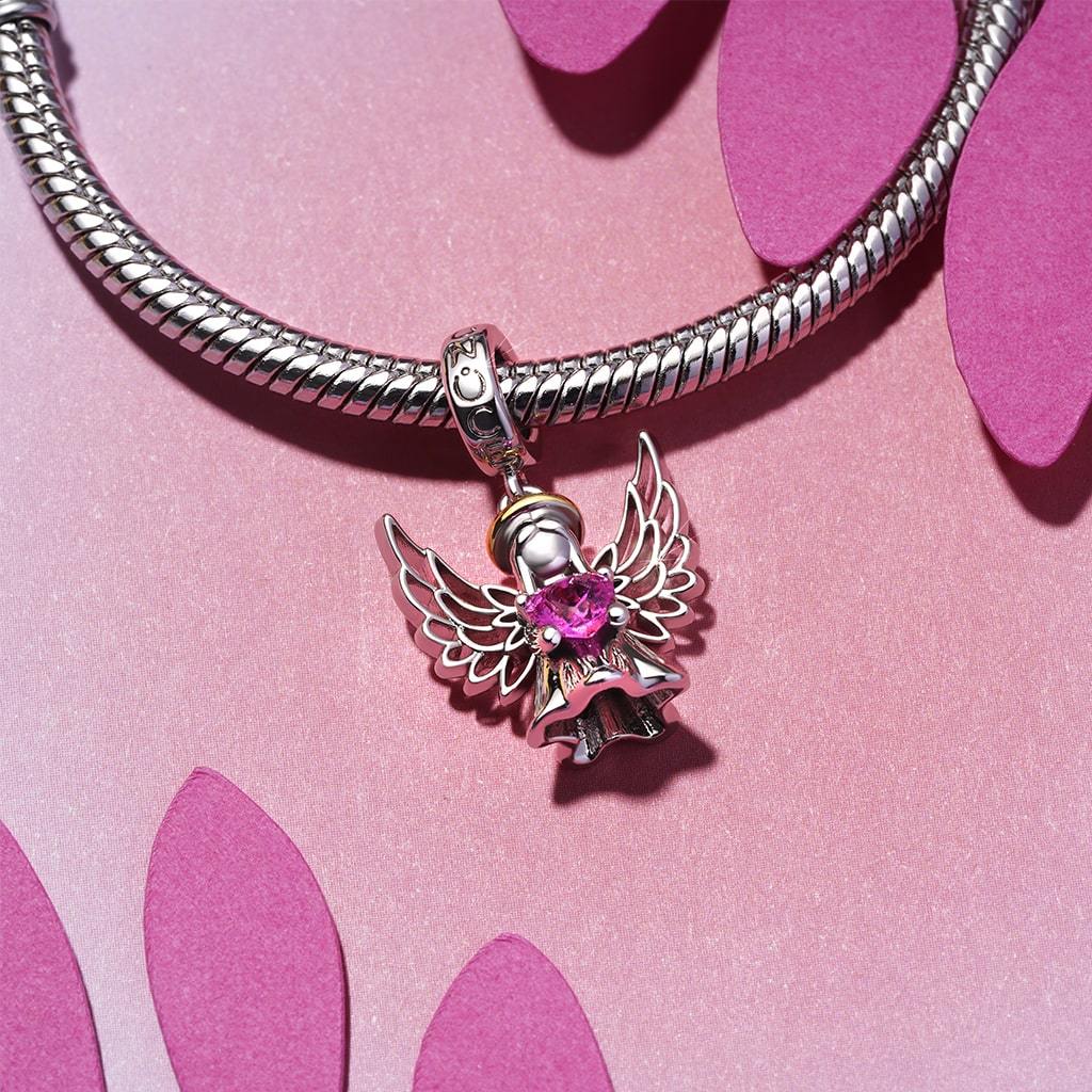 Angel Wings Birthstone Charm image number 3