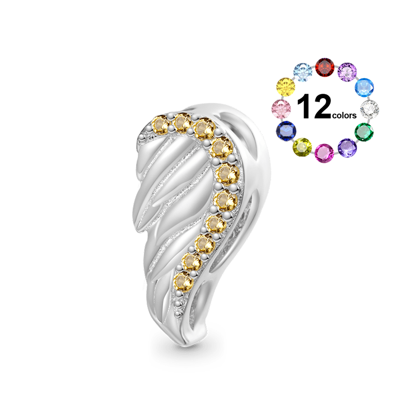 Angel Wings Personalized Charm image number 0