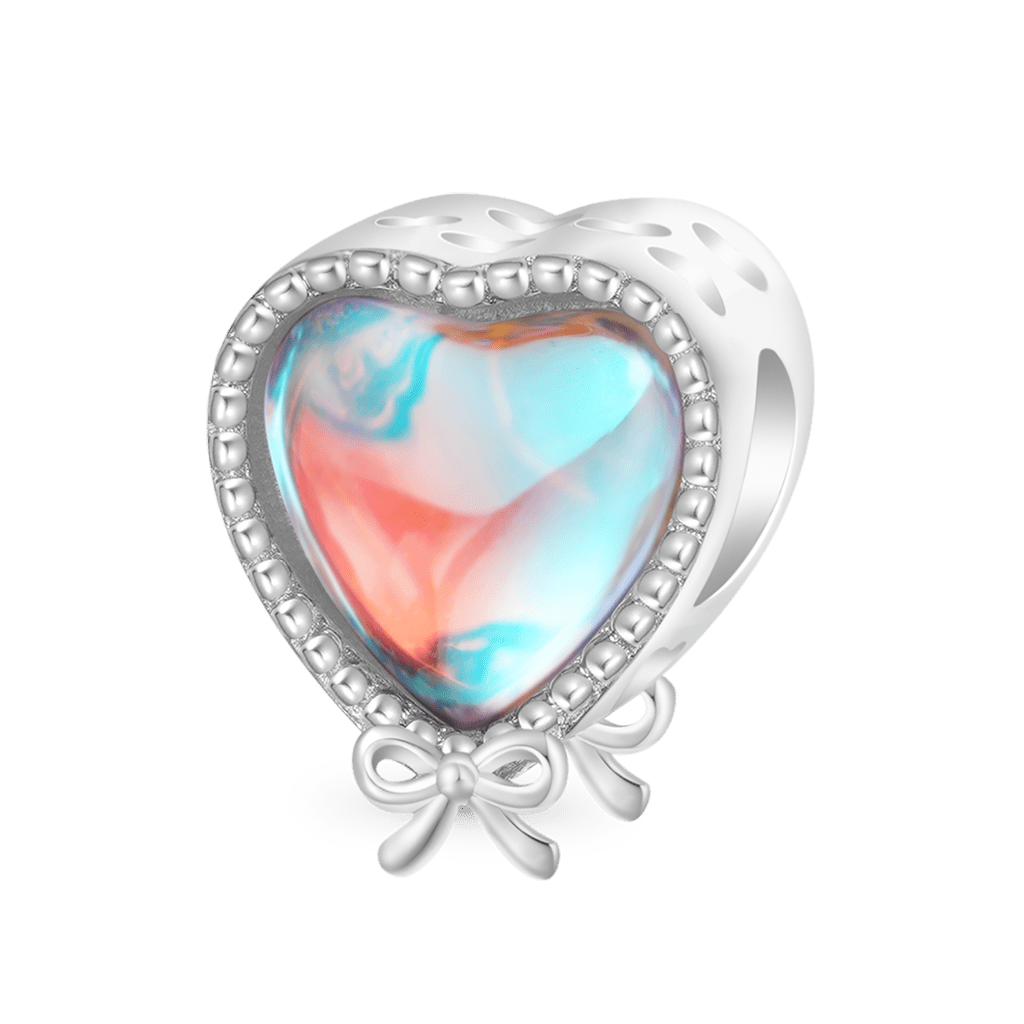 Bunny Bow Heart Charm image number 1