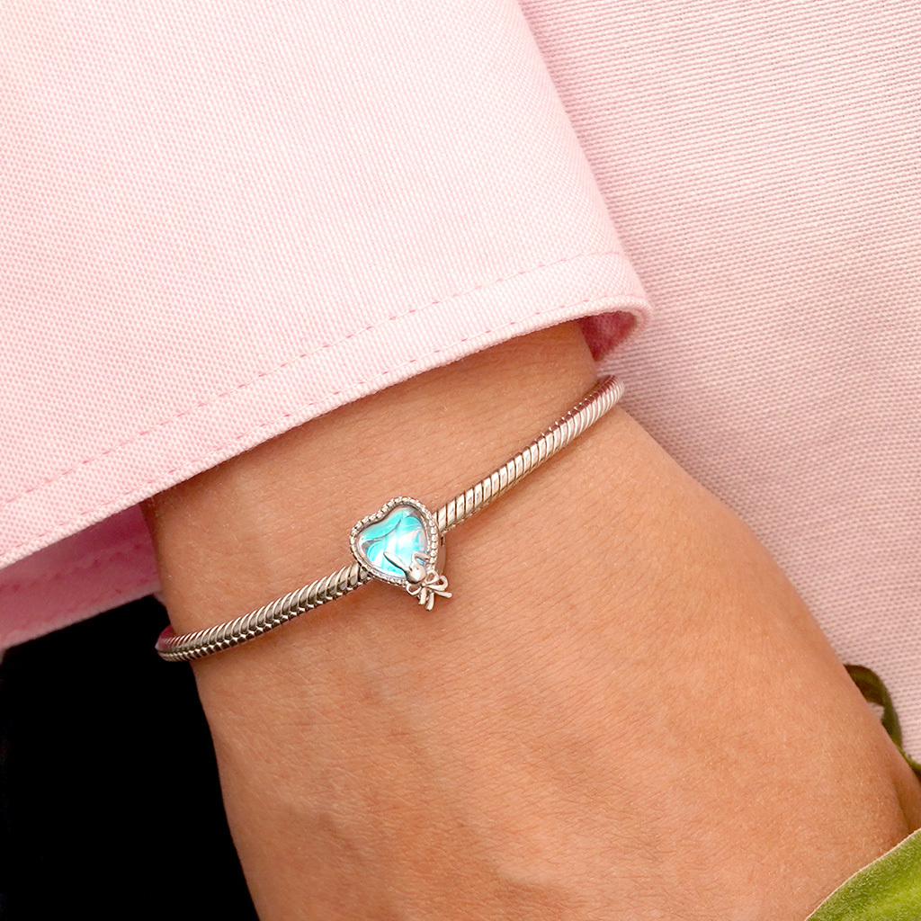 Bunny Bow Heart Charm image number 4