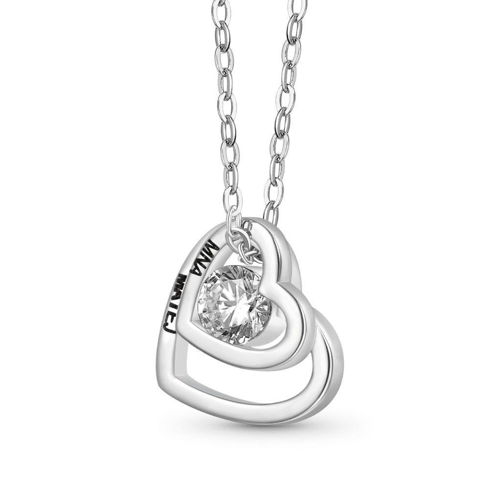 Double Love Engravable Necklace image number 0