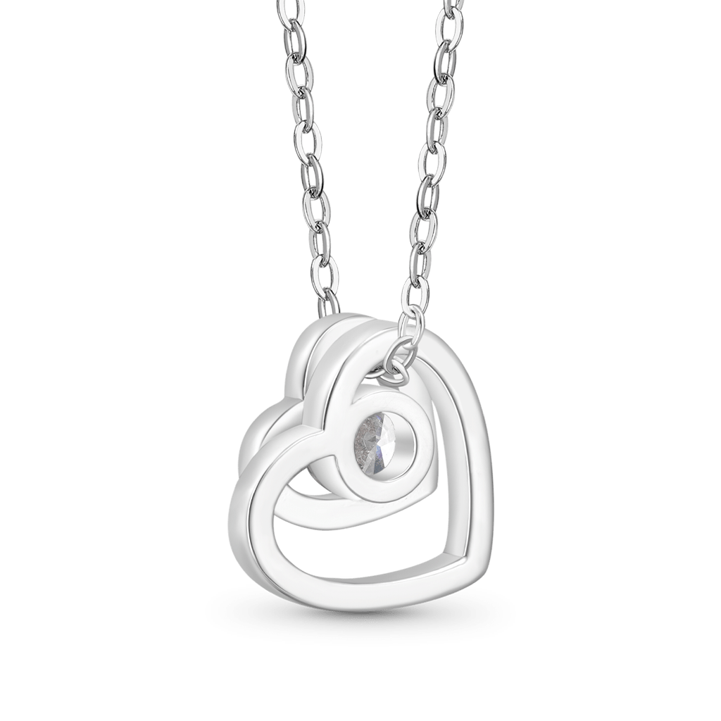 Double Love Engravable Necklace image number 2