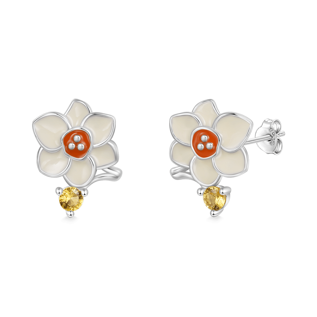 Narcissus Stud Earrings image number 1