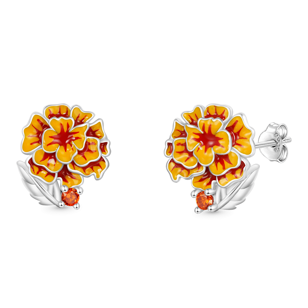 Tagetes Erecta Stud Earrings image number 1