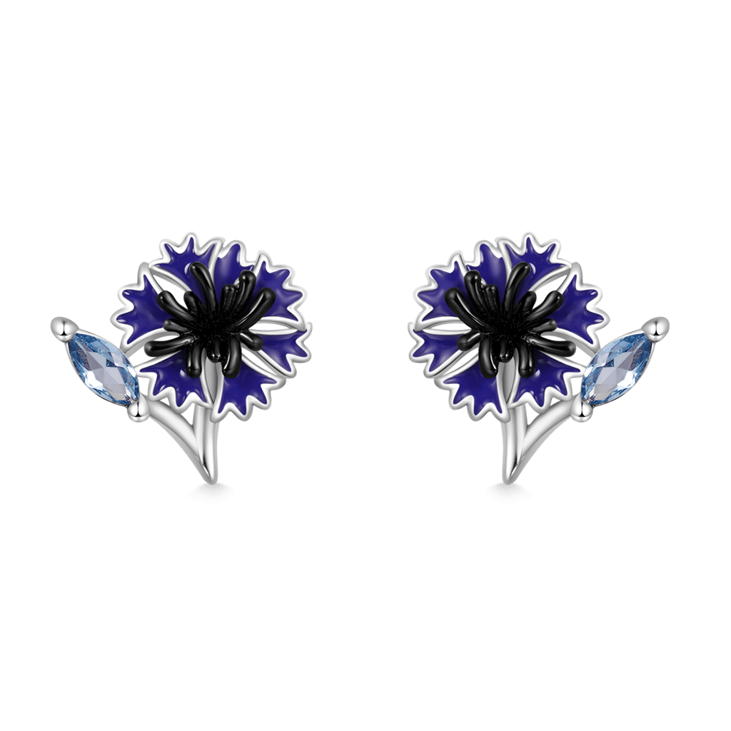 Cornflower Stud Earrings image number 0