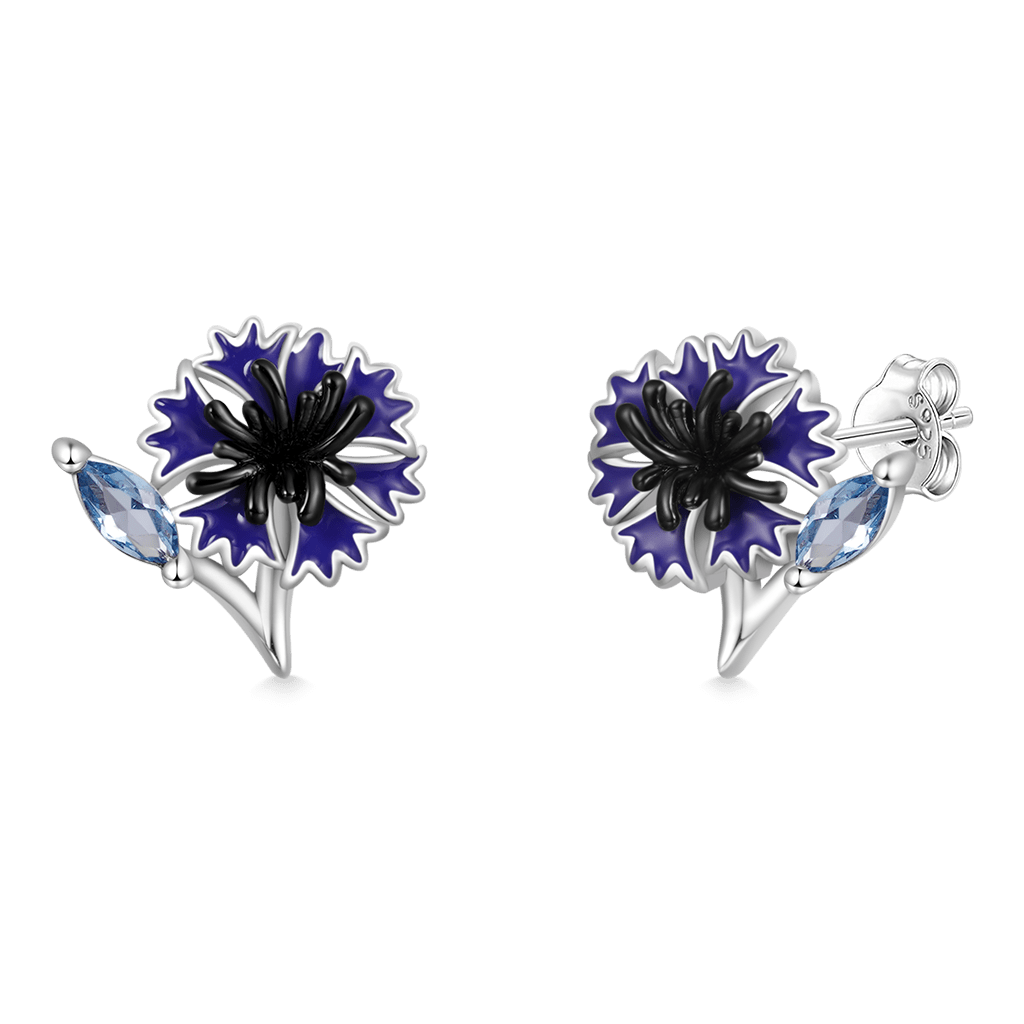 Cornflower Stud Earrings image number 1