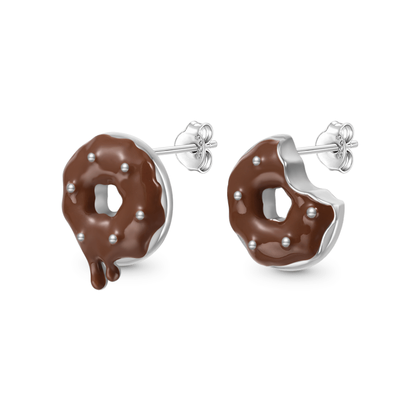 Irregular Donut Stud Earrings image number 1
