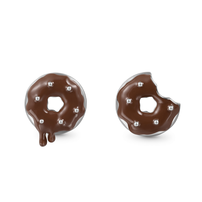 Irregular Donut Stud Earrings image number 0