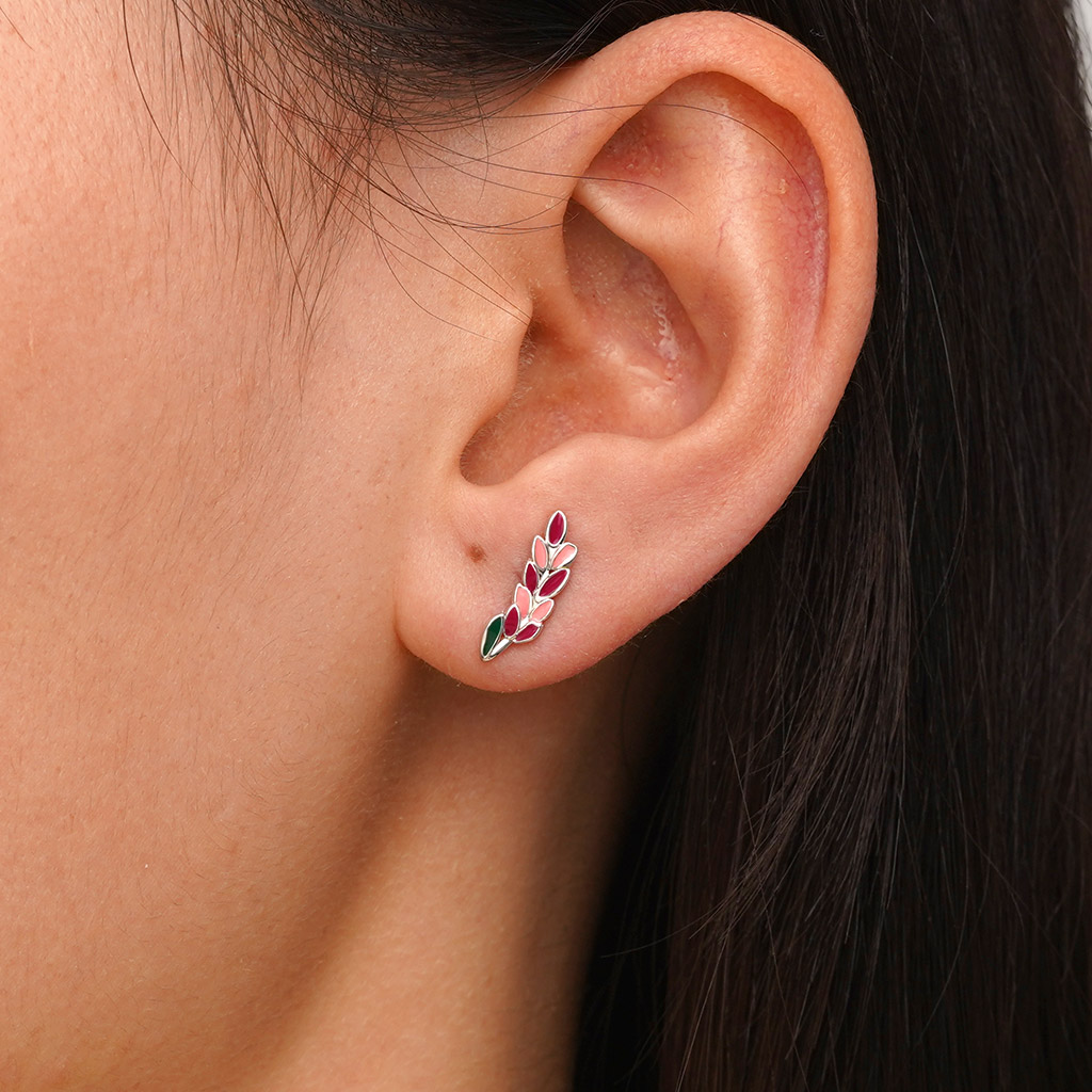 Lavender Stud Earrings image number 4