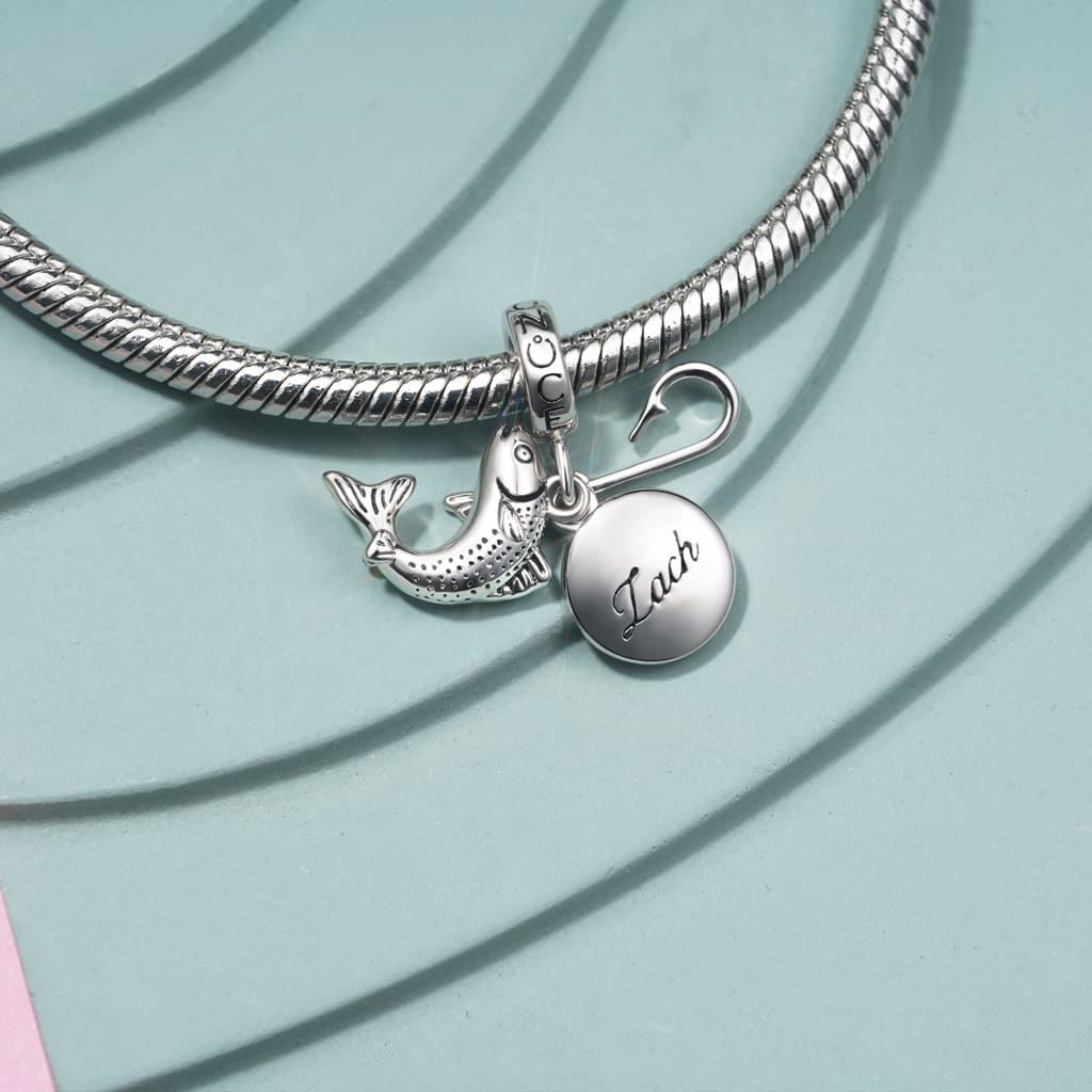 Engravable Fish Plate Pendant image number 3