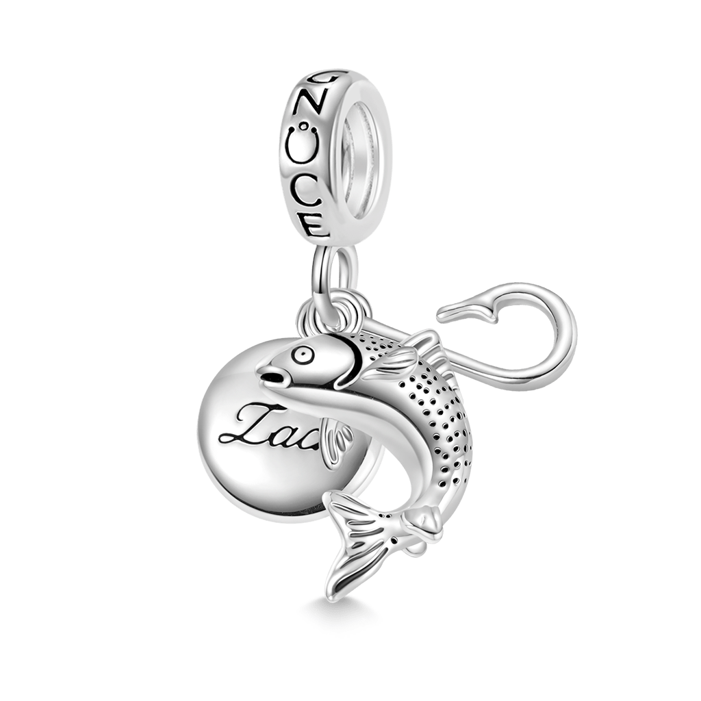 Engravable Fish Plate Pendant image number 0