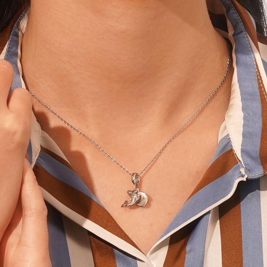 Engravable Fish Plate Pendant image number 5