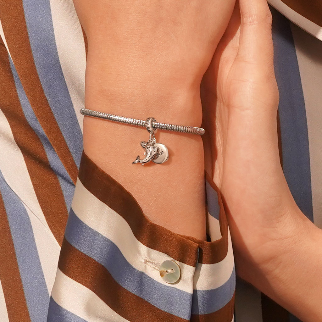 Engravable Fish Plate Pendant image number 6