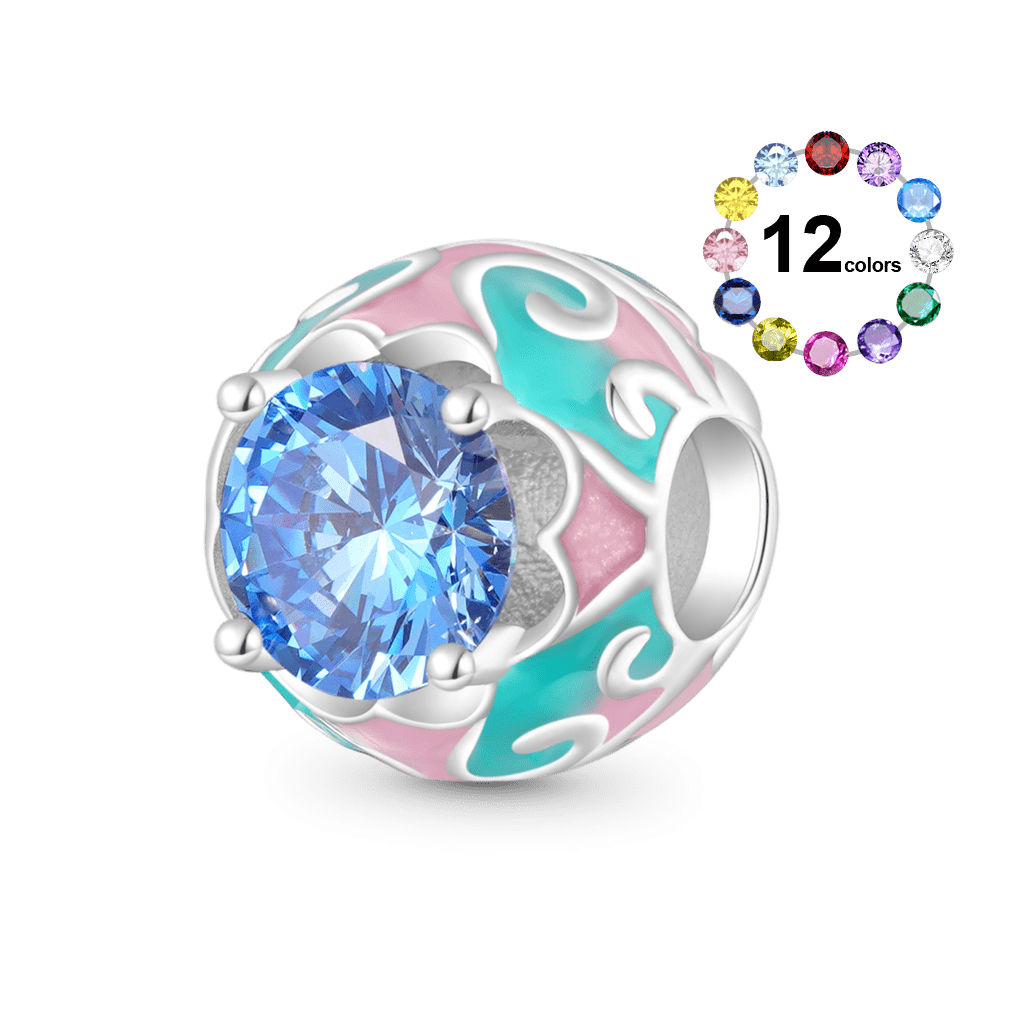 Easter Egg Birthstone Charm image number 0
