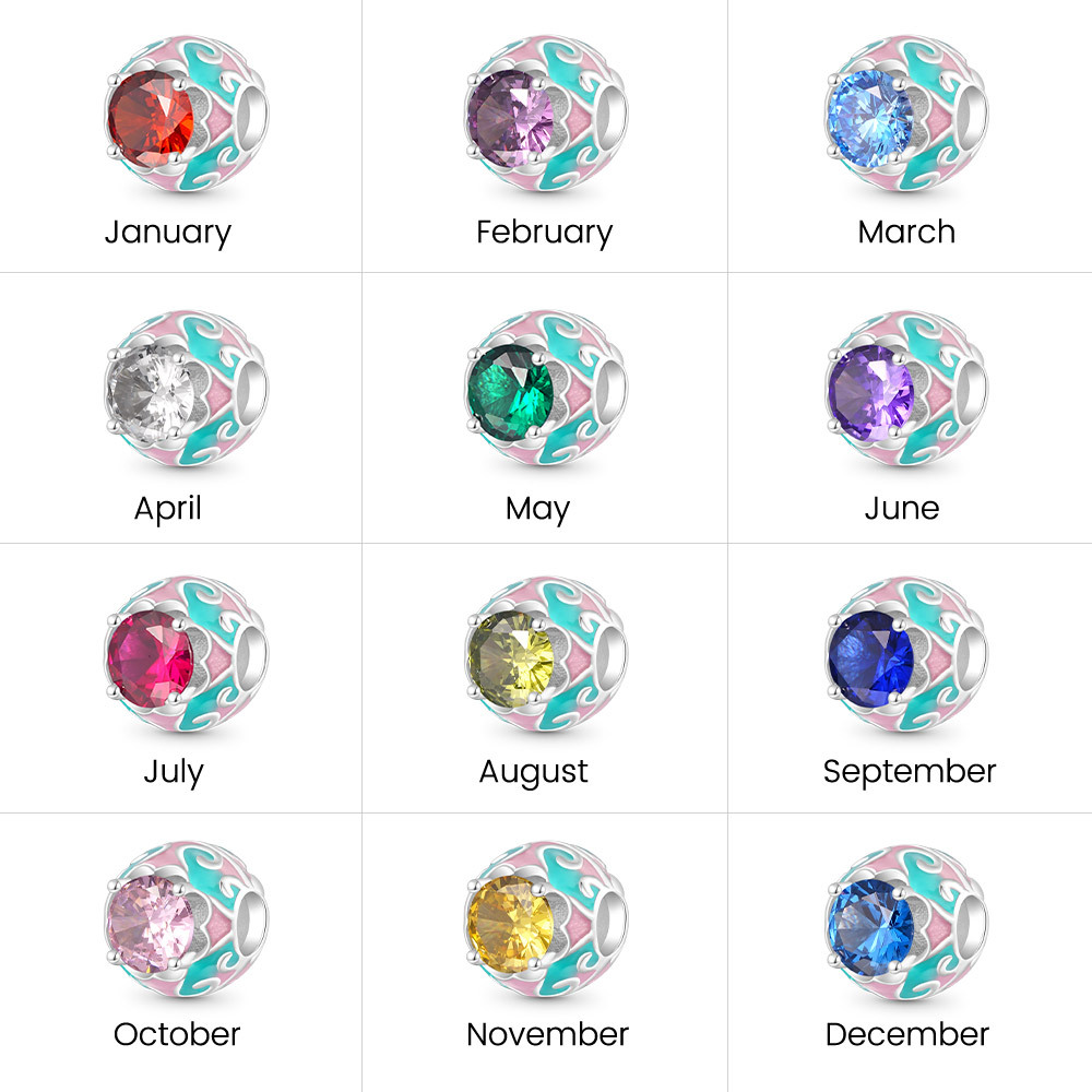 Easter Egg Birthstone Charm image number 6