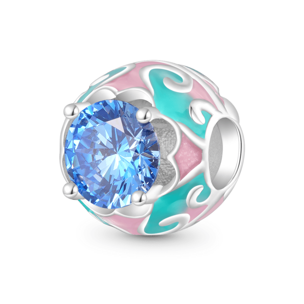 Easter Egg Birthstone Charm image number 1